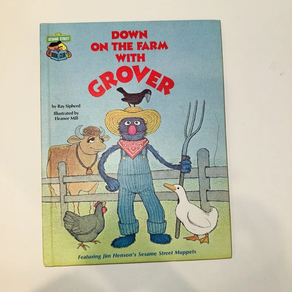 Vintage Sesame Street Book Club Hardcover Lot of 8 Grover Big Bird Count